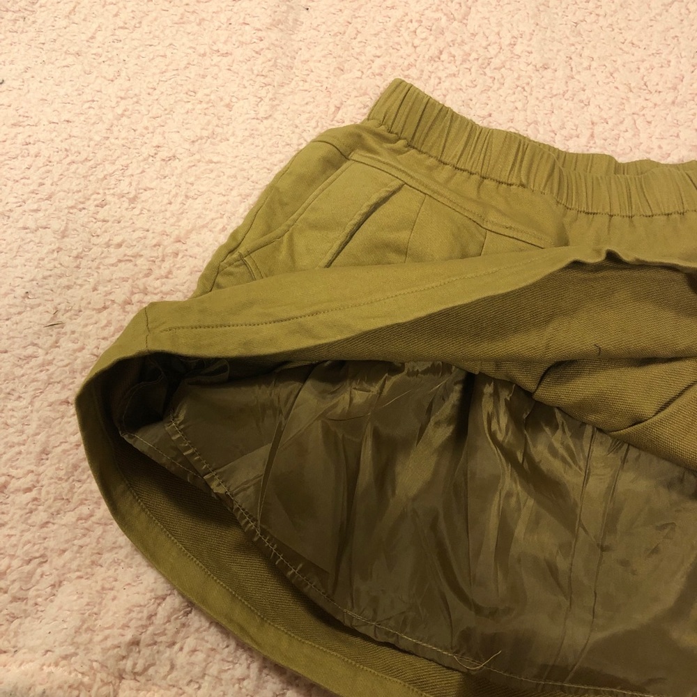 Khaki A-Line Skirt